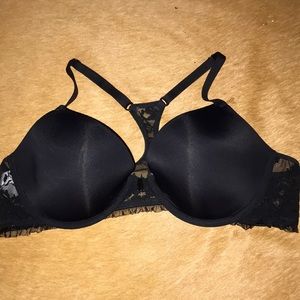 Black DKNY Racer Back Bra 36C